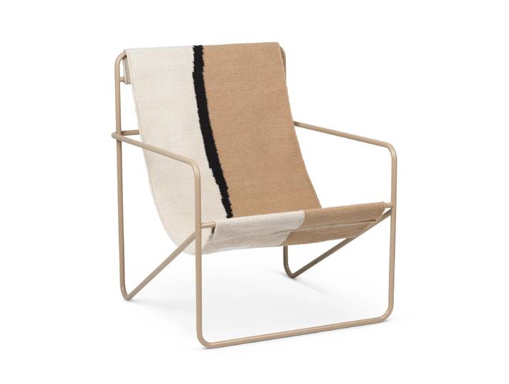 Ferm Living - Desert Lounge Chair, cashmere / soil