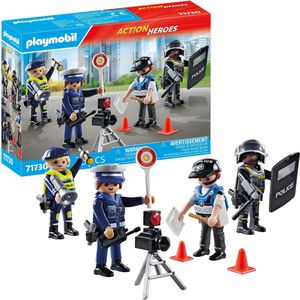 playmobil Spielset ACTION HEROES 71730, ab 4 Jahre, Figurenset Polizei, 35 Teile