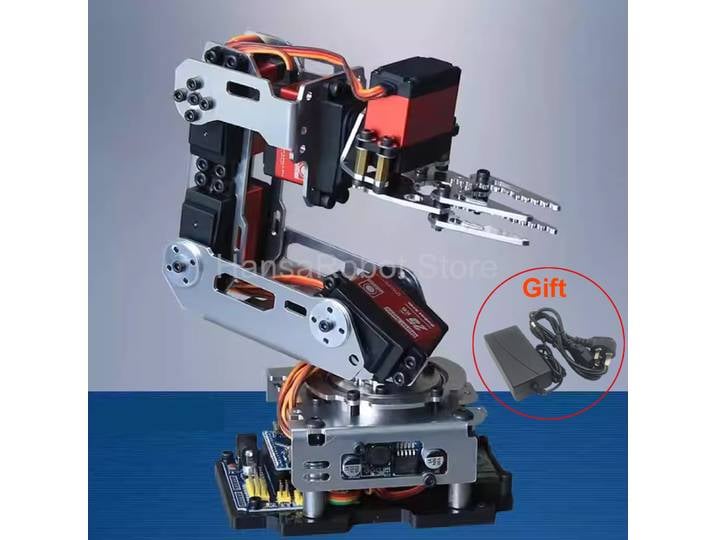 6 DOF-Kit de pinces à griffes robot bricolage, bras robotique, compatible avec le programme Ardu37, servos numériques, 20kg