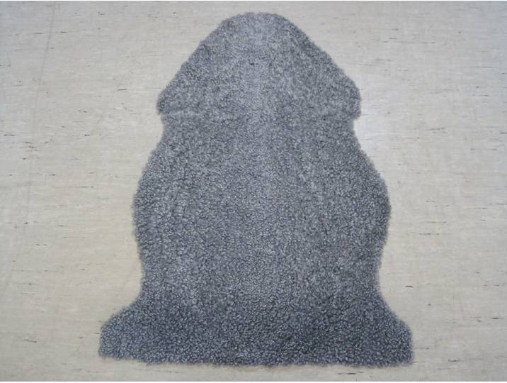 Fellteppich HEITMANN FELLE Lammfell Curly , grau, B:60cm H:25mm L:100cm, Lammfell, Teppiche, Fellteppich, echtes Lammfell mit natürlicher Lockung, geschoren, weich & kuschelig