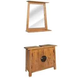 vidaXL Badmöbel-Set Massivholz Kiefer
