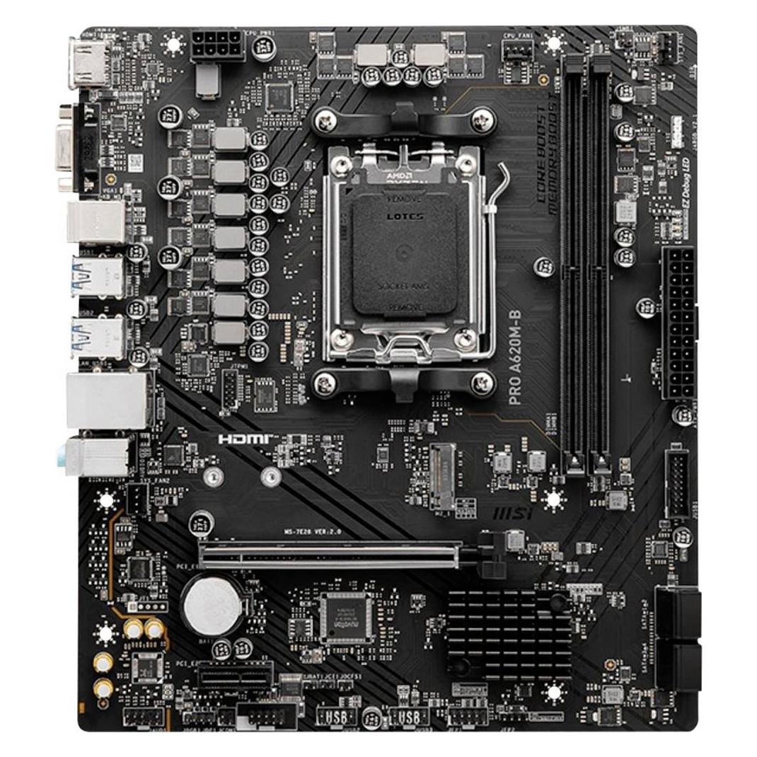 MSI PRO A620M-B (AM5, AMD A620, mATX) (7E28-017R)