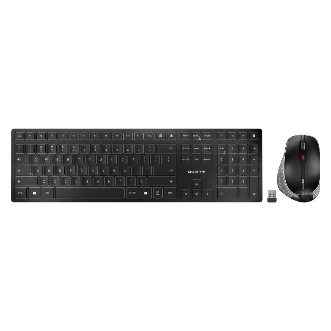 Cherry DW 9500 SLIM KEYBOARD COMBO (US, Kabellos) (JD-9500EU-2)