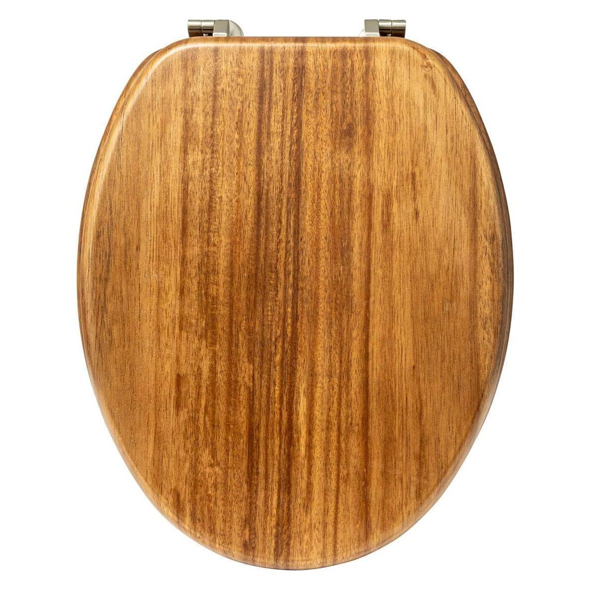 5Five Deska bidetowa Drewniana deska sedesowa ACACIA, 46,5 x 37,3 x 6,4 cm (49183151)