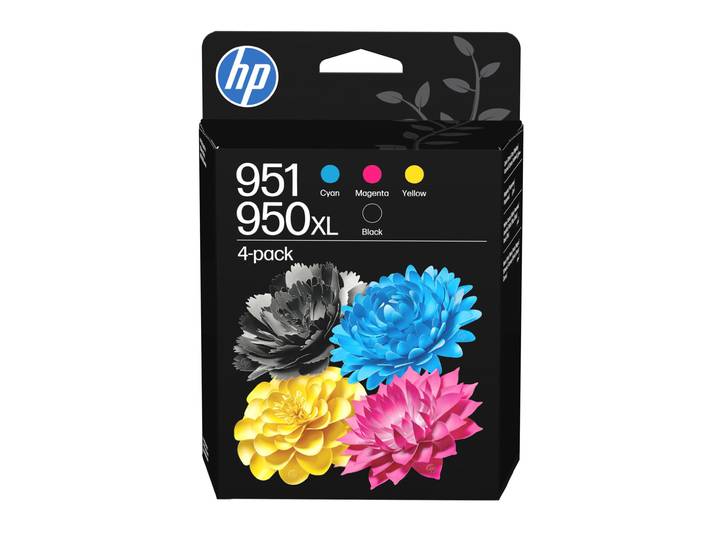 HP 951/950XL Cartouches d'encre authentique - Pack 2x Noir et 2x Couleur - C3WK1AE