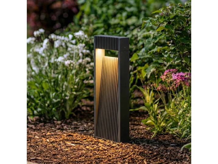 LED Sockelleuchte Tavion Lucande, schwarz, Aluminium, Modern