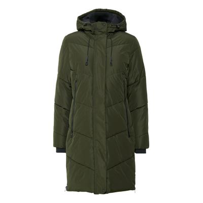 Kurzmantel OXMO "Kurzmantel OXJuna", Damen, Gr. M, grün (rosin), Obermaterial: 100% Polyester PES., Mäntel Kurzmantel