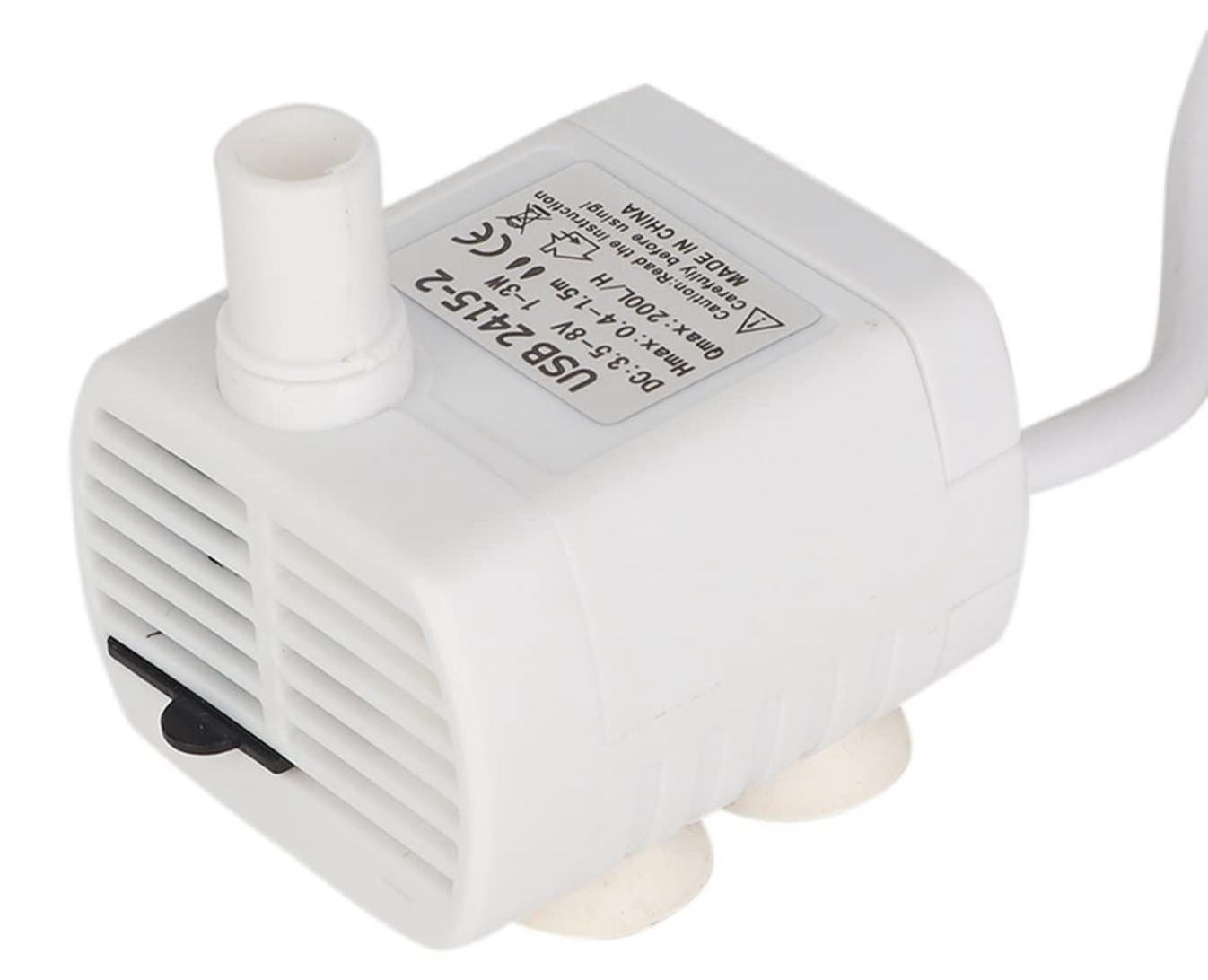 Lustrens Mini-waterpomp voor huisdieren, waterdicht, USB, 5V DC