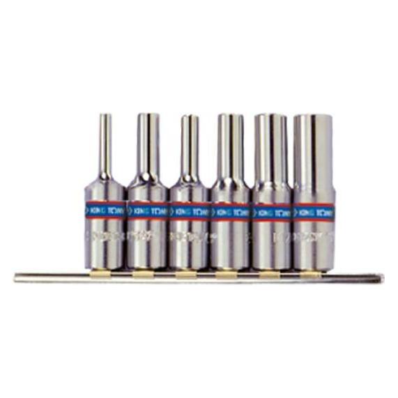 King tony Juego de Vasos 3/8" TORX sobre Rail - 6Pzas (3/8") (B00INW0SFY)