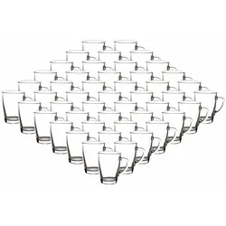 Van Well Kaffeebecher Teebecher Glasbecher 300 ml 48er Set