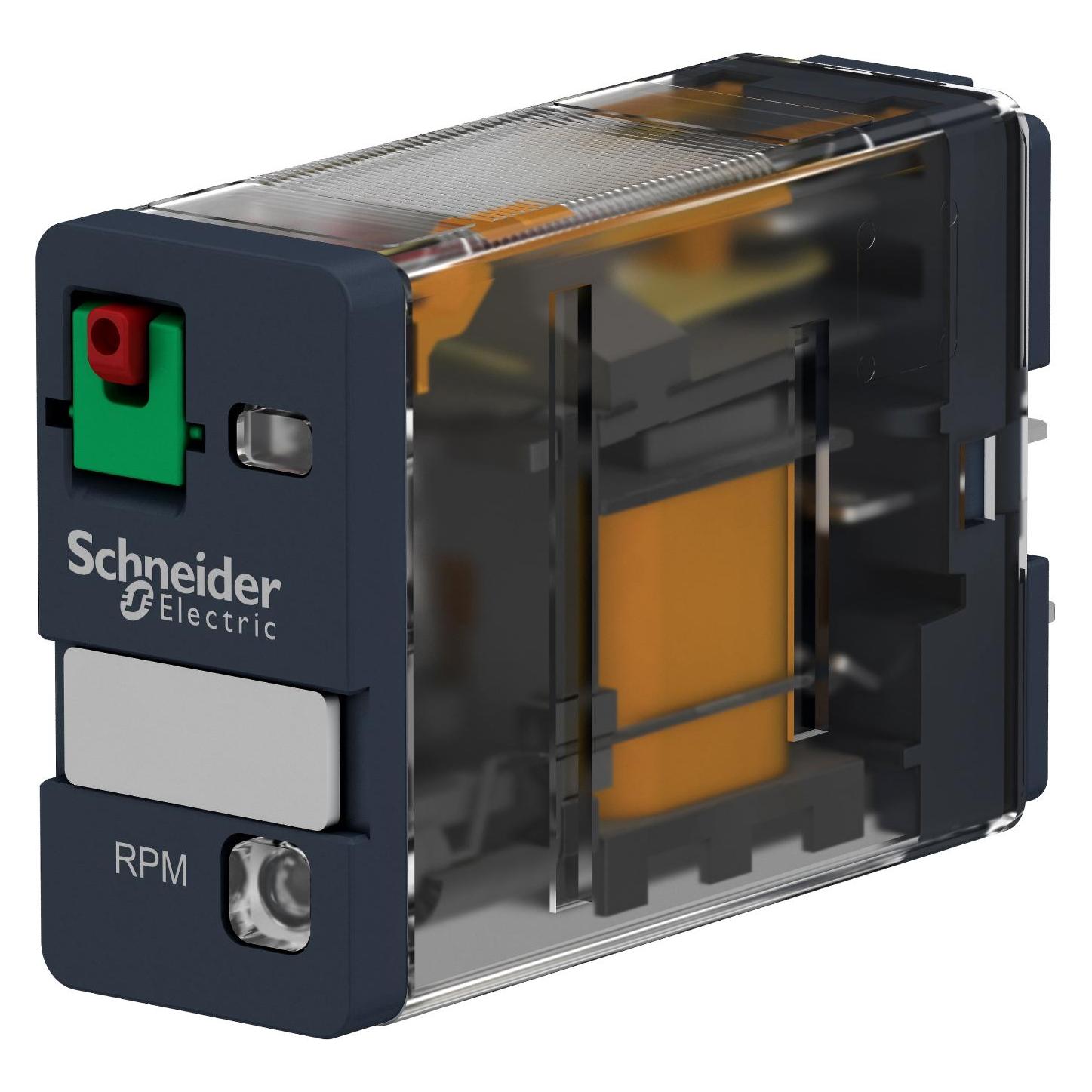 Schneider Electric Plug-in relay 250 V, 15 A rpm + options (RPM12B7)