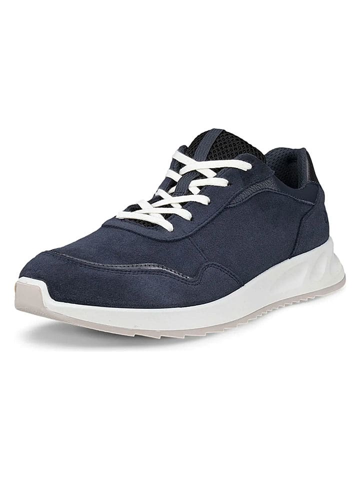 Ecco Leder-Sneakers "Otm" in Dunkelblau - 41
