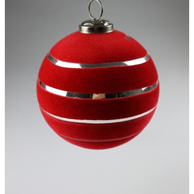 Weihnachtsbaumkugel AM DESIGN "aus Glas, Ø: 8 cm", rot, Ø:8cm, Glas, Weihnachtsbaumkugeln, 6er Set