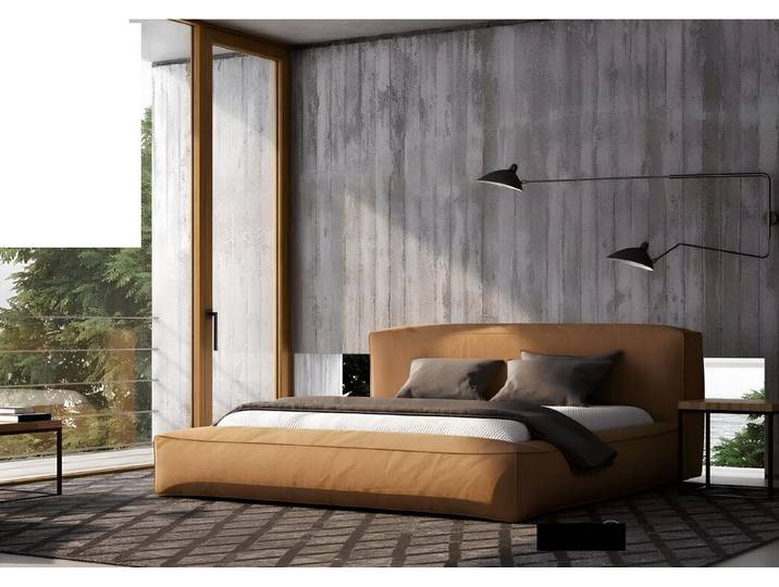 Xlmoebel Polsterbett Doppelbett im Hotel-Stil mit hochwertigem Textilbezug (Bett, Bett), Hergestellt in Europa