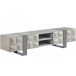 LOWBOARD MARGO Grau Holz, Metall