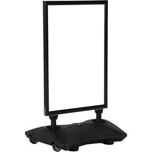 Update-Displays Kundenstopper WindPro GO, DIN A1, 33 mm Profil, wetterfest, schwarz