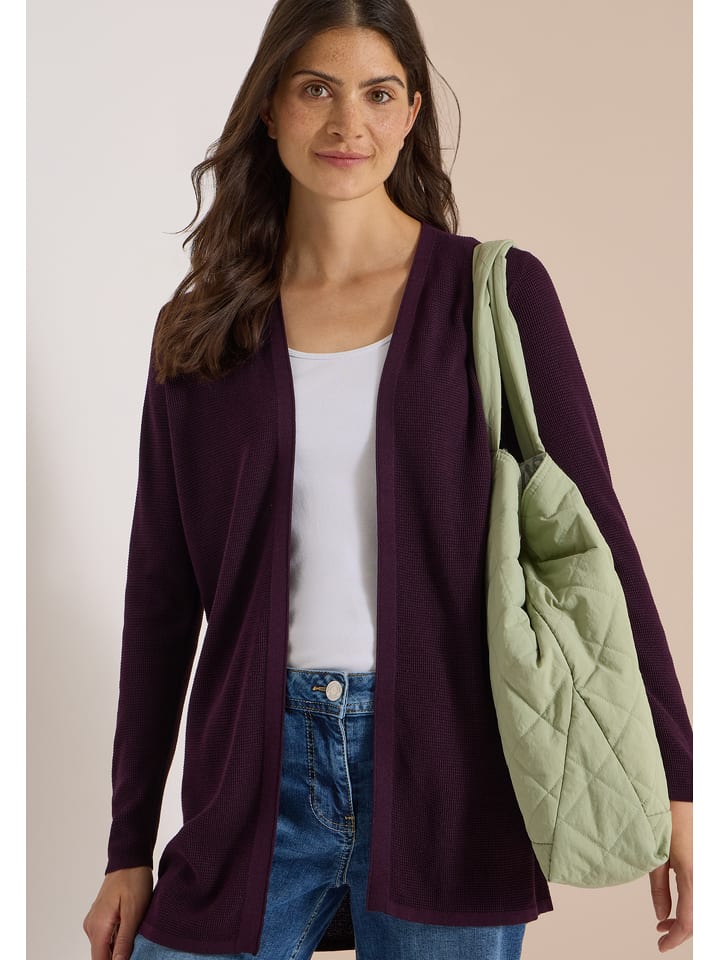Cecil Cardigan in Aubergine - L
