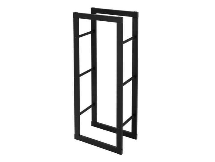 Ml-Design Kaminholzregal, Schwarz, Metall, 25x100x40 cm, Kleinmöbel, Kamine & Zubehör, Kaminholzregale