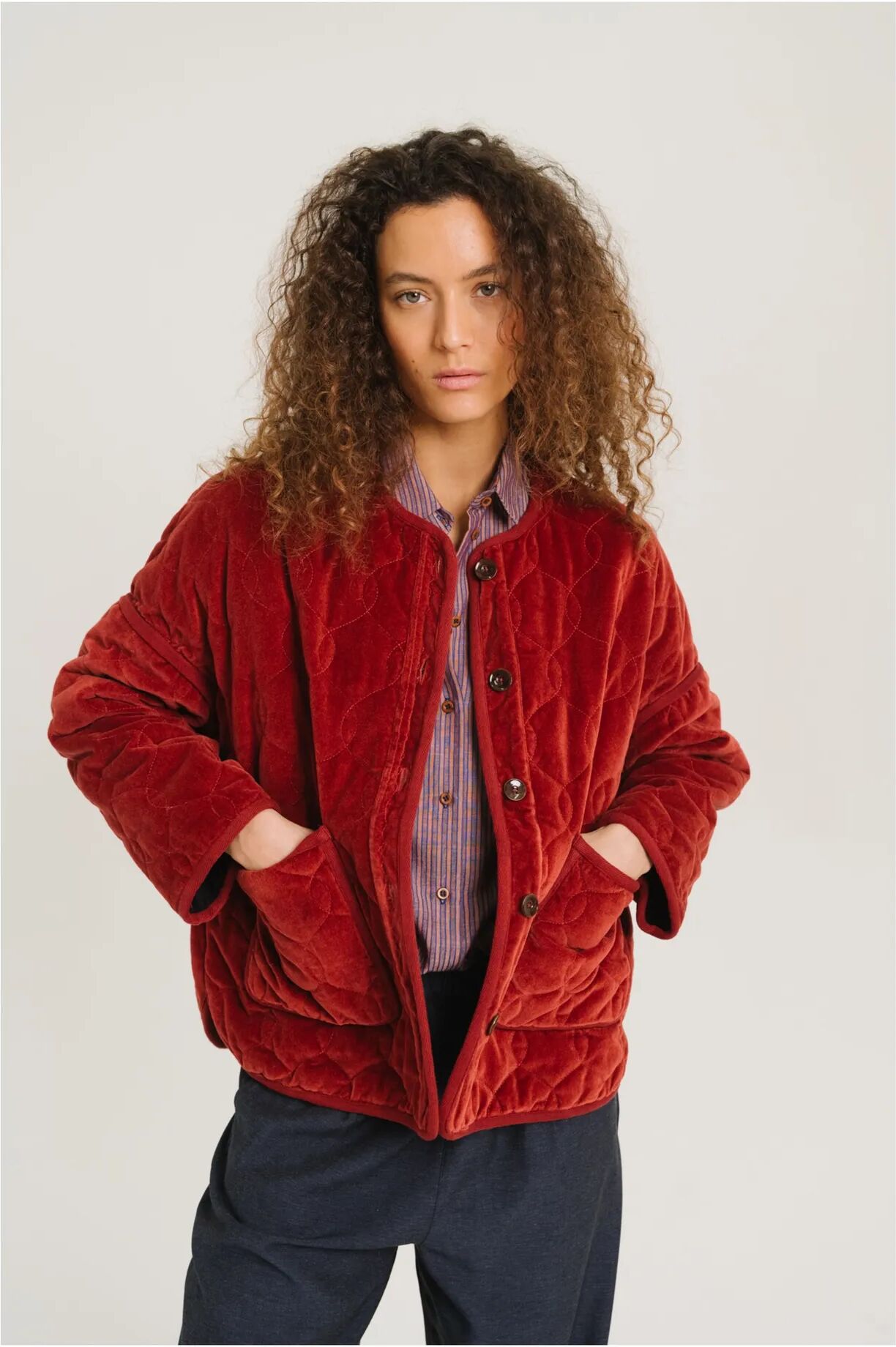 Sacrécoeur Veste Matelassée Baya Terracotta S