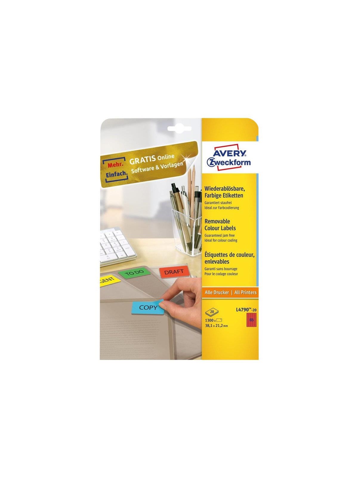 Avery - labels - 1300 label(s) - 38.1 x 21.2 mm