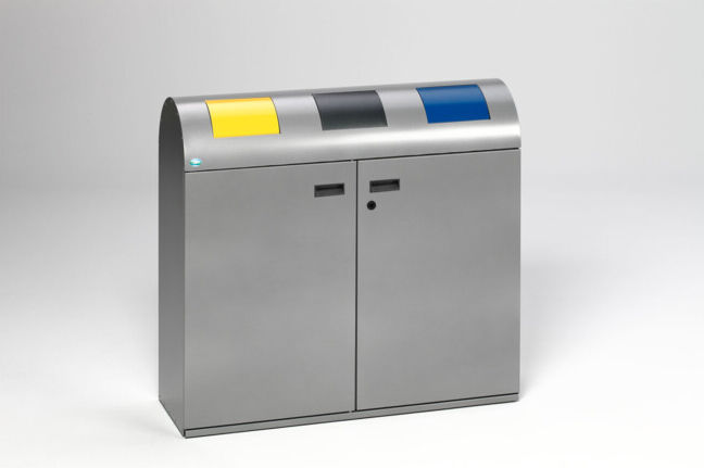 VAR Station de collecte des déchets WS 100R argent 240 l (21201)