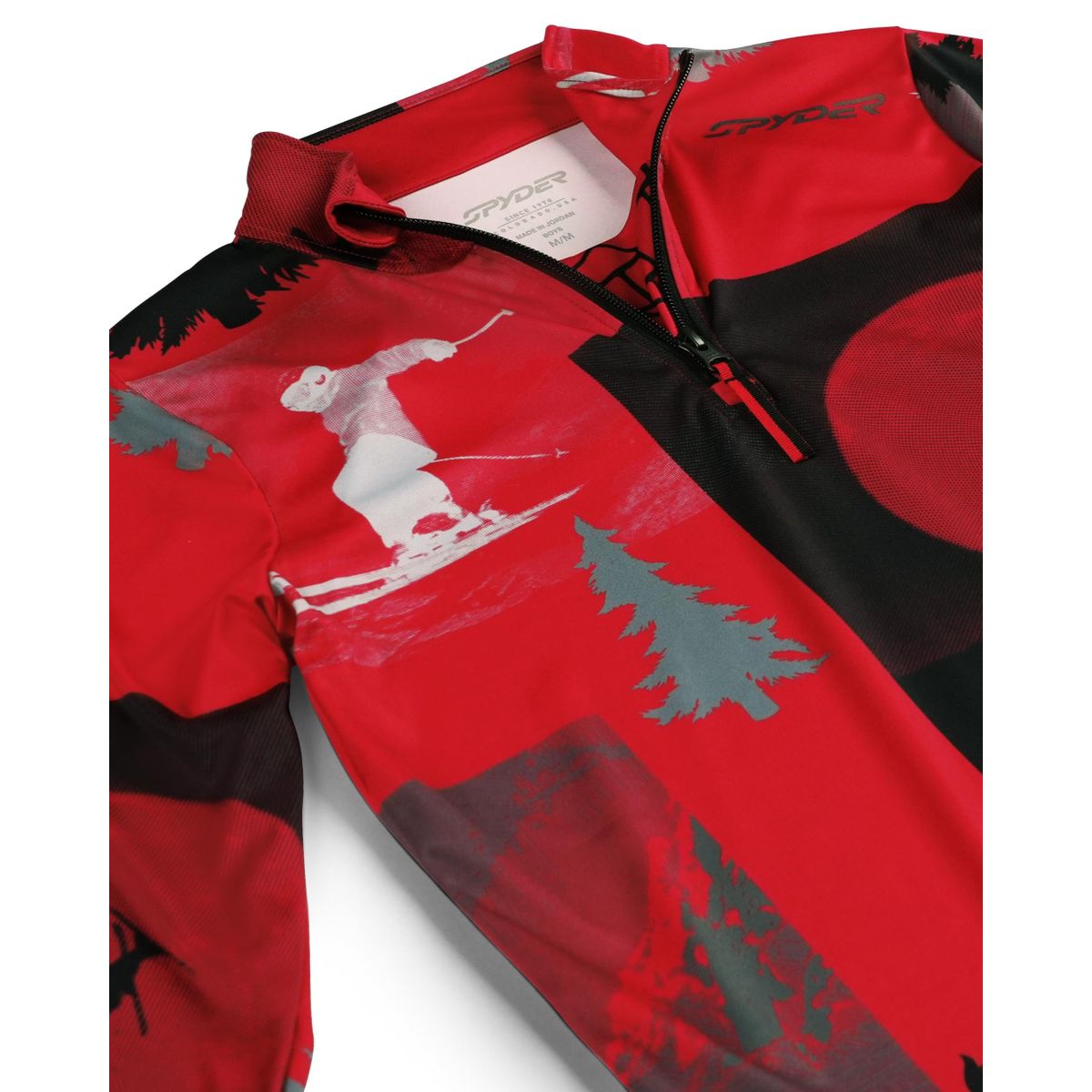 Spyder Jacobs 1/2 Zip spyder red (SPR) L 38C013500-SPR-L