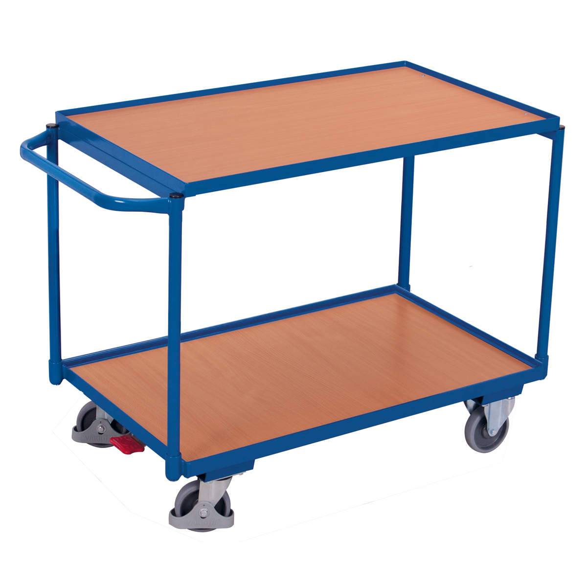 VARIOfit Tischwagen mit Schiebegriff und 2 Ladeflächen 985x690mm