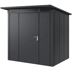 Hörmann Metall-Gerätehaus "Juno" mit Pultdach, JPD4 - Design, 214 x 166 cm (B x T),anthrazit,