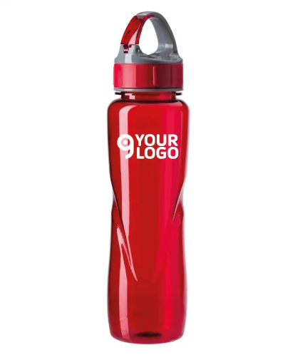 Borraccia 700 ml Tritan BPA Free trasparente con gancio - Leggera Personalizzate o neutre