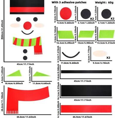 Inspired Finds Reusable Christmas Window And Wall Stickers Snowman Santa Claus And Elk Holiday Decor santa Claus