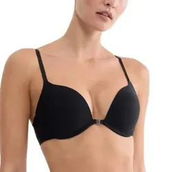 Triumph BH Pure Micro Push Up Bra With Front Closure Schwarz C 75 Damen