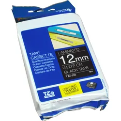 Brother P-Touch Band TZe-335  weiß auf schwarz  12mm / 8m  laminiert