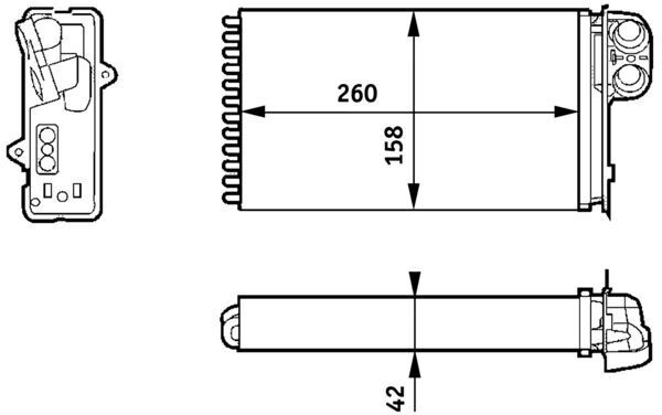 Mahle Wärmetauscher, Innenraumheizung Ah162000s Für Renault Trucks