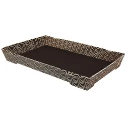 MONOUSO - Sushi-Verpackungen Karton ''Waves'' 21,5x13,5cm (400 Stück)