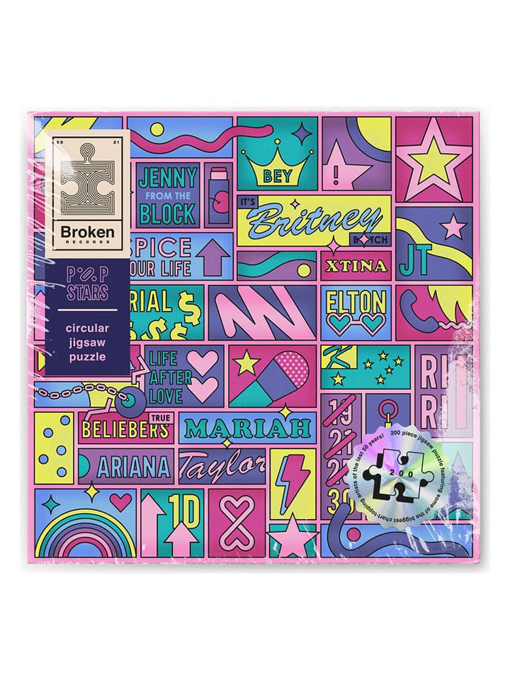 Luckies Original Puzzle ''Broken Records - Pop Divas'' in Bunt - ab 18 Jahren - onesize
