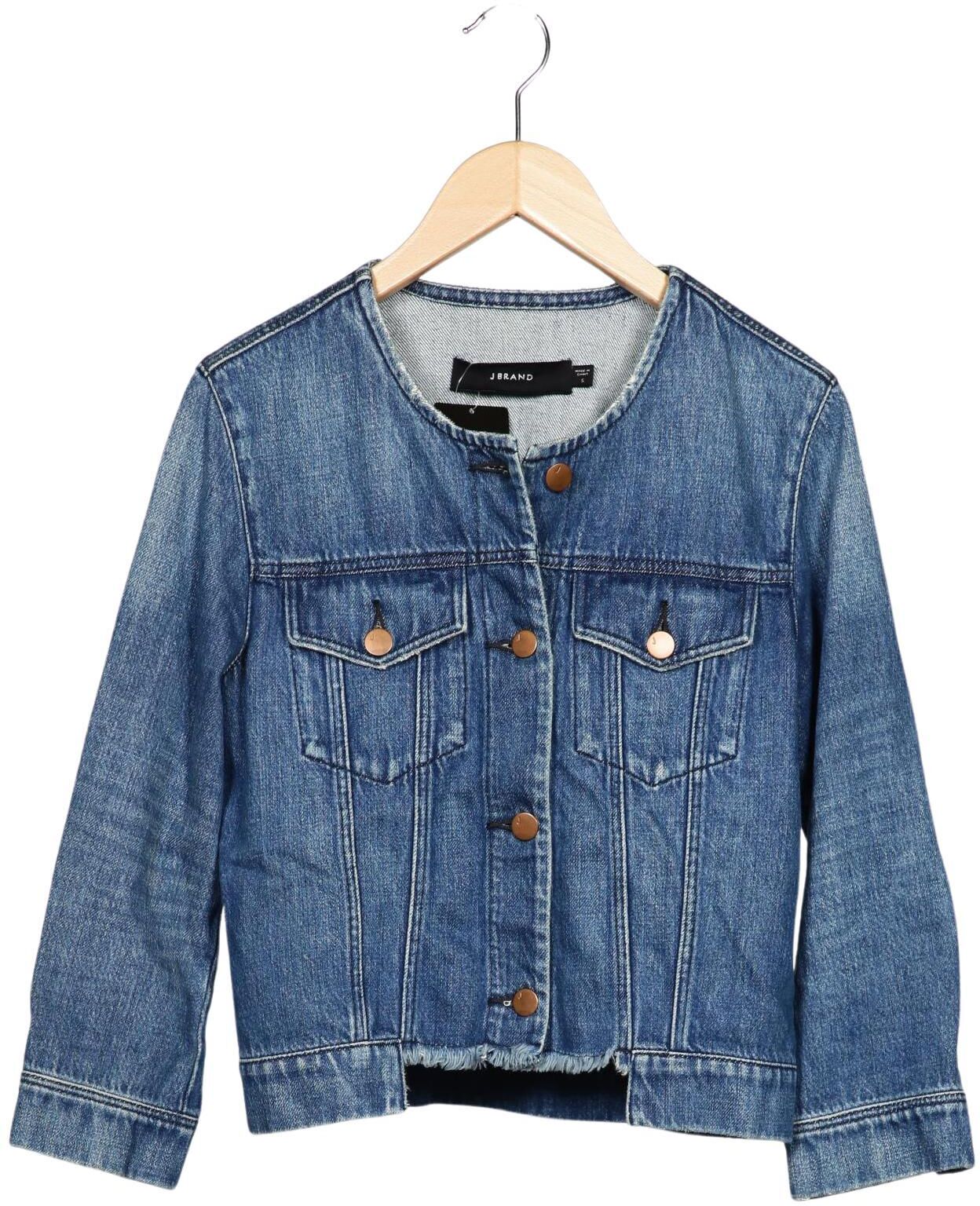 J Brand Damen Jacke, Blau, Gr. S, Baumwolle - Second Hand