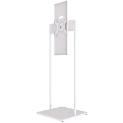 b-tech Floor Stand with Tilt for, TV Wandhalterung, Weiss