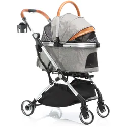 Fudajo 2in1 Hundewagen (Hund, Katze, Faltbar), Tiertransport