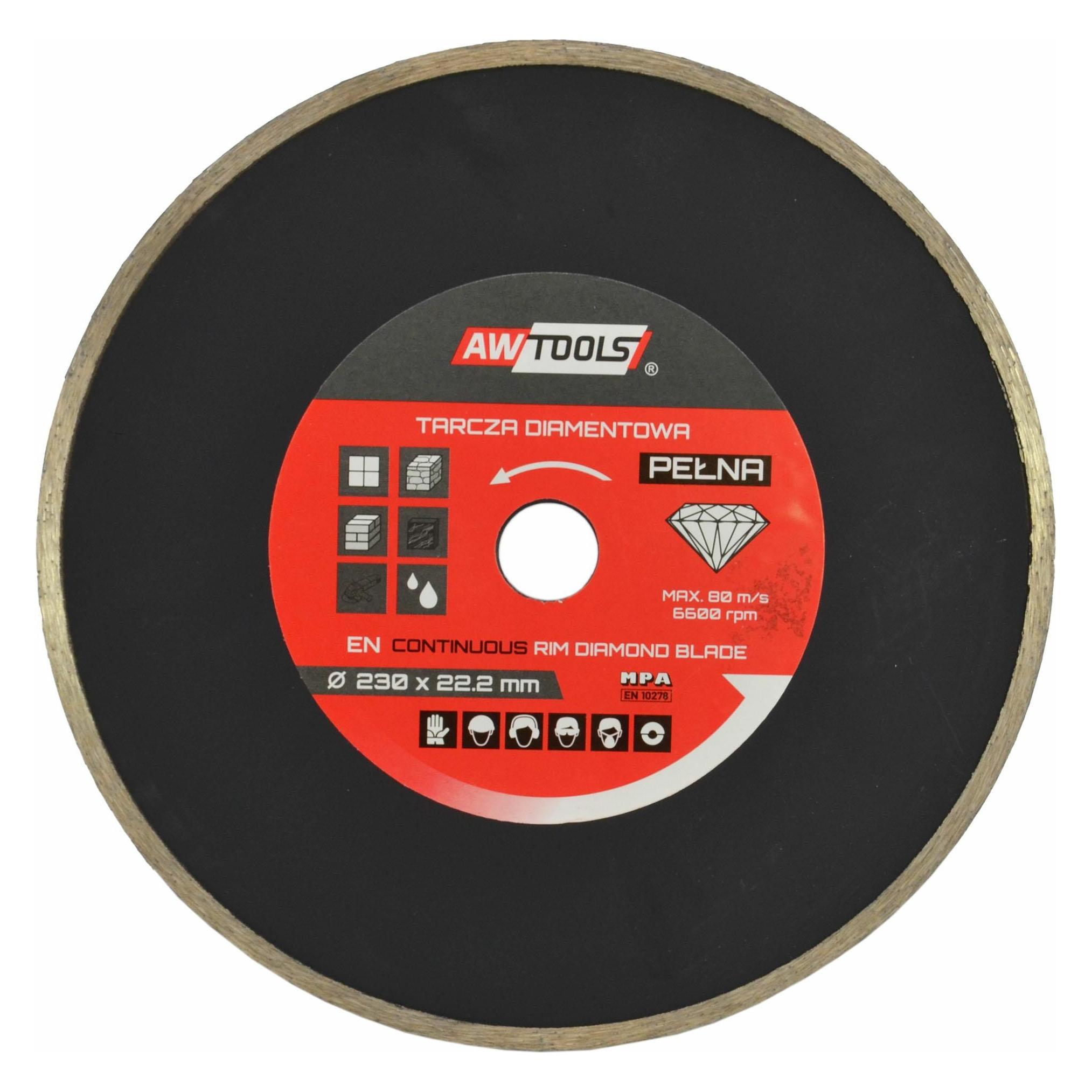 Awtools AW TARCZA DIAMENTOWA 230x22,2 / PEŁNA (AW44230)