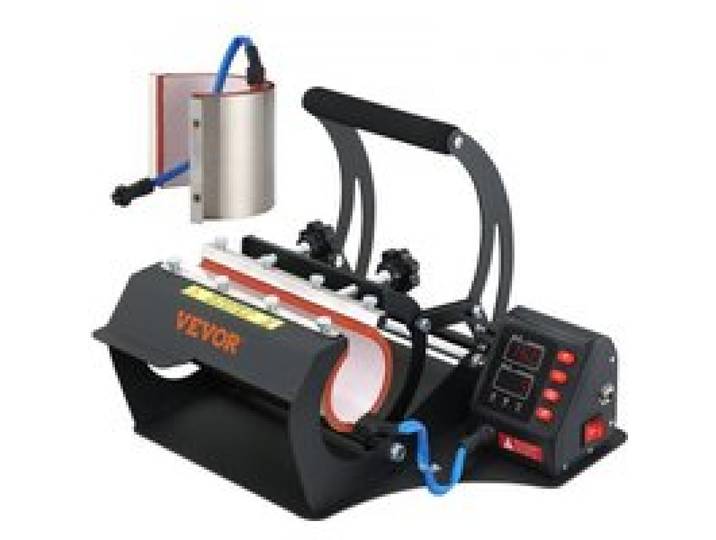 VEVOR Presse à Chaud pour Tasse 560 W Machine de Sublimation Impression de Tasse, Presse à Chaud Numérique Grand Plateau avec Minuterie Sensible pour Transférer Images sur Mugs Tasses Gobelets DIY