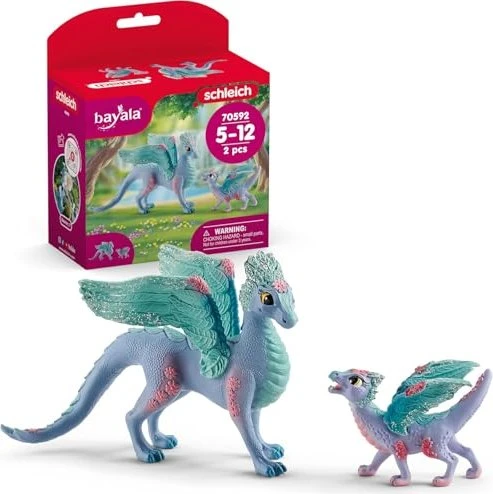 Schleich 70592 Blumendrache mit Jungtier