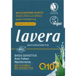 Lavera Basis Sensitiv Anti-Falten Nachtcreme Q10