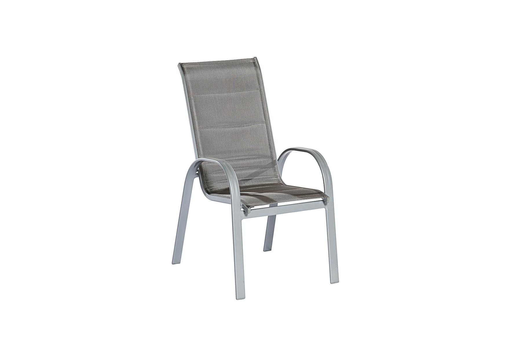 MERXXHANDELS Amalfi di Lusso Stapelsessel 2er Set Aluminium/Textil 16909411