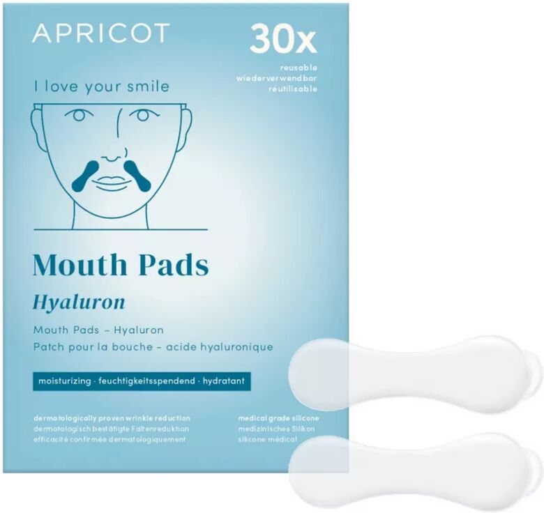 APRICOT - Wiederverwendbare Mund Pads mit Hyaluron, 2 Stück