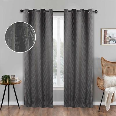 Superior Zuri Washable Room Darkening Curtains - Set of 2 Panels Window Drapes for Privacy, UV Sunlight Reduction