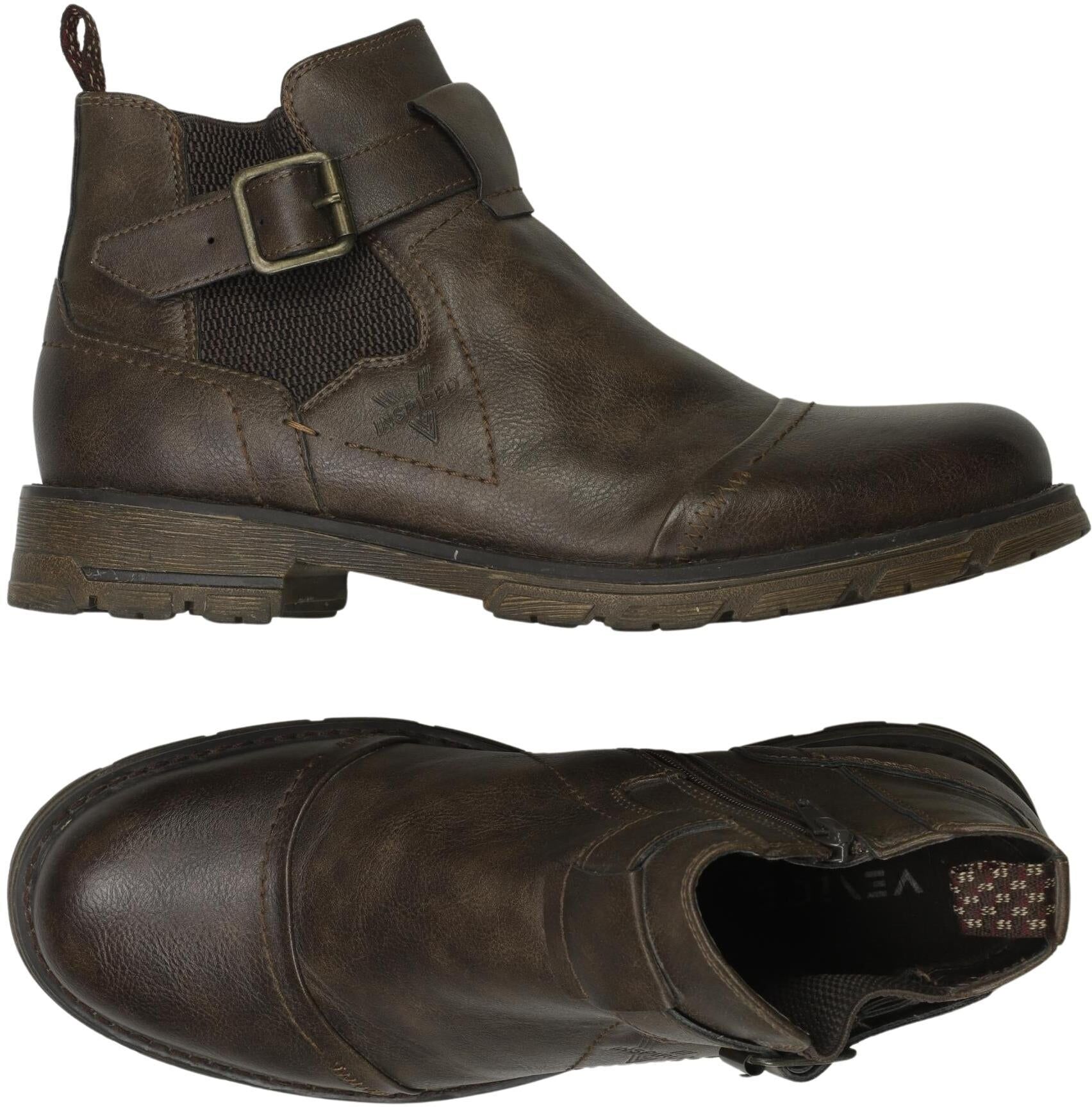 Venice Herren Stiefel, Braun, Gr. EU 42, Kunstleder - Second Hand