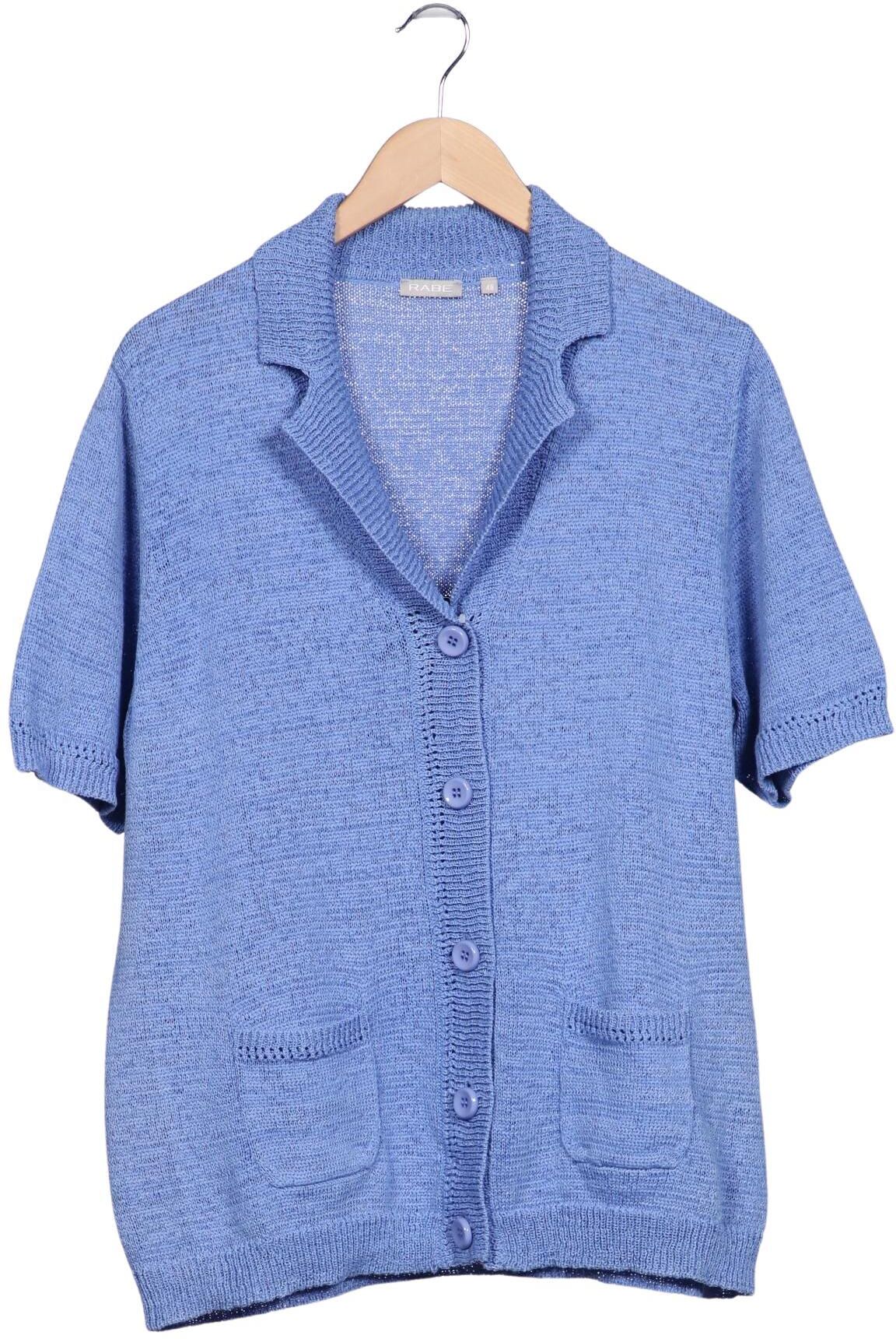 Rabe Damen Strickjacke, Blau, Gr. EU 48, Synthetik / Baumwolle - Second Hand