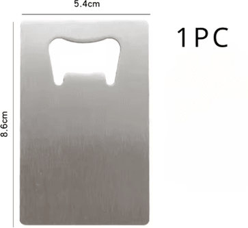 Inspire Picks Stainless Steel Wallet Bottle Opener Slim Pocket Beer Opener For DIY Wedding Favors 1 To 10PCS 1pc Silver