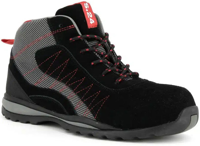 Chaussure de sécurité haute S1P HRO HI CI SRA MOUVEMENT noir/gris P41 S24 LEVANT-41 Noir