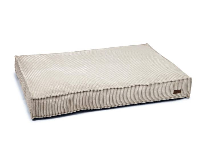 Tierbett DESIGNED BY LOTTE Designed by Lotte Liegekissen Ribbed Grau , grau, B/H/L: 120cm x 15cm x 80cm, Tierbetten, Tierbett